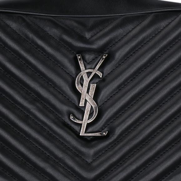 Yves Saint Laurent Lou Shoulder Fringe Logo Camera Bag - Picture 7 of 10